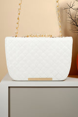 Fineur Shoulder Bag Quilted Charm - White