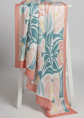 Nairah Summer Stoles Wrap-Coral Blossom