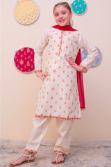 Shanzey Girls Stitched 3 Piece Printed Cambric Pret Collection'2025-SHK-4901