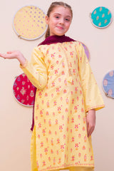 Shanzey Girls Stitched 3 Piece Printed Cambric Pret Collection'2025-SHK-4903