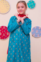 Shanzey Girls Stitched 3 Piece Printed Cambric Pret Collection'2025-SHK-4905