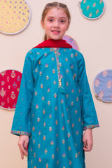 Shanzey Girls Stitched 3 Piece Printed Cambric Pret Collection'2025-SHK-4905