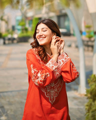 Tiraz Stitched 2 Piece Summer Suit-Shahmira
