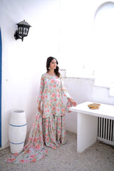 TAD MINT GREEN GHARARA