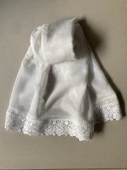 Deck Up Chiffon Dupatta - White - D#10