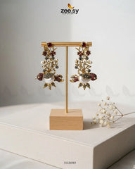 Traditional Turkish Heritage Stone Earrings - Zeesy Jewellery