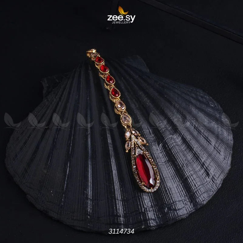 Poppy Bindiya Red - Zeesy Jewellery