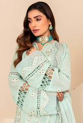 Flora By Humdum Unstitched 3 Piece Emb Lawn Collection'2024-FS-08