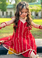 Modest Stitched 3 Piece Festive Formals Kids Suit-Gulabo