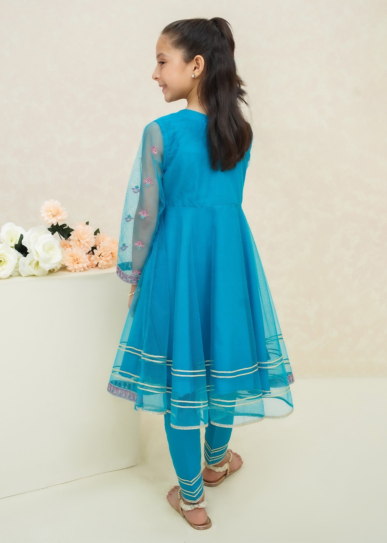 Modest Stitched 3 Piece Festive Collection-Saniya