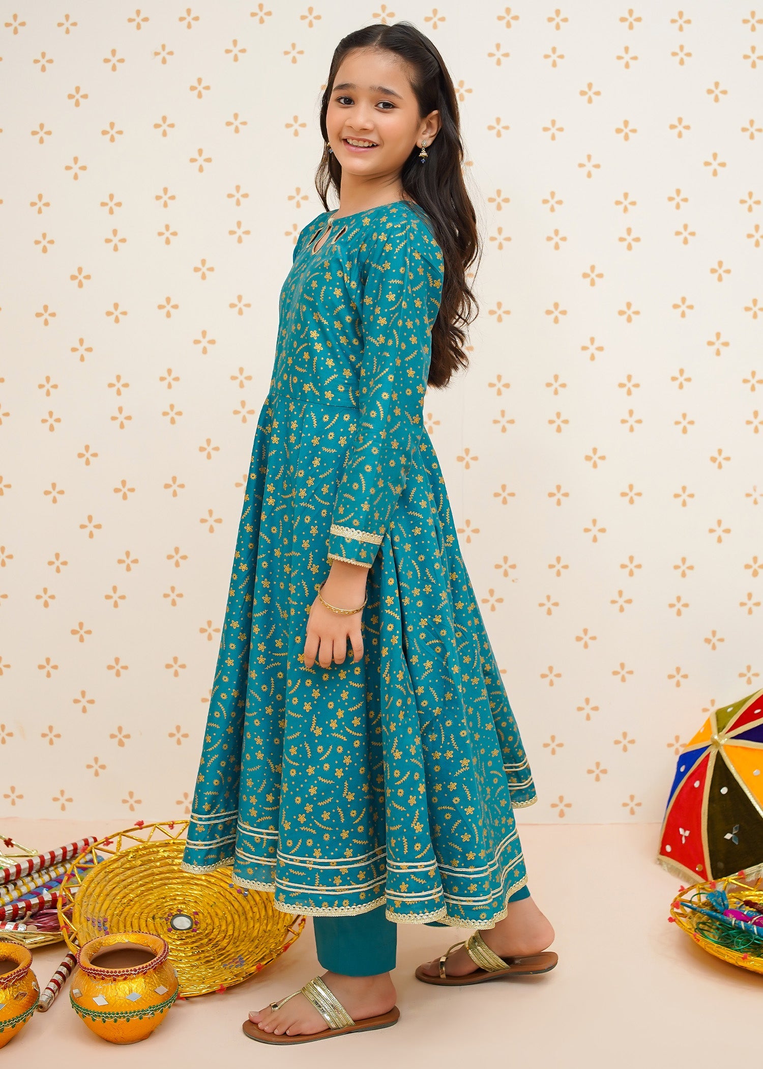 Modest Stitched 3 Piece Cotton Summer Kids Collection'2025-Rang-e-Falak