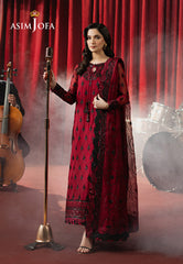 Asim Jofa Premium Festive Ajpf-07 Embroidered Chiffon 3 Pcs