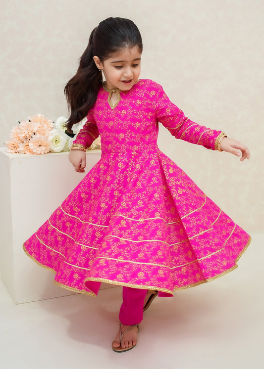 Modest Stitched 3 Piece Toddlers Formals Collection'2025-Mahroz