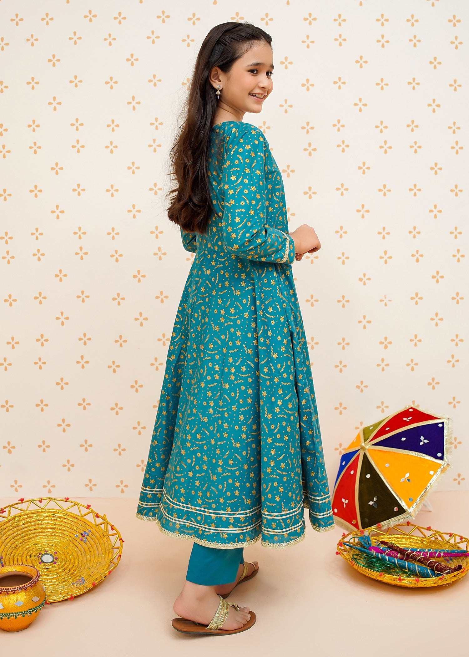 Modest Stitched 3 Piece Cotton Summer Kids Collection'2025-Rang-e-Falak