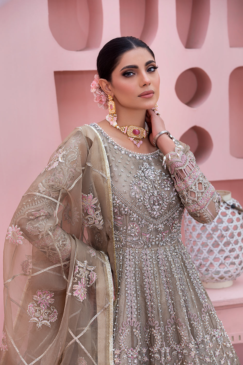 Tabeer By Diara Couture Stitched 3 Piece Formals Collection'2025-ZAINA-POMT-01-08