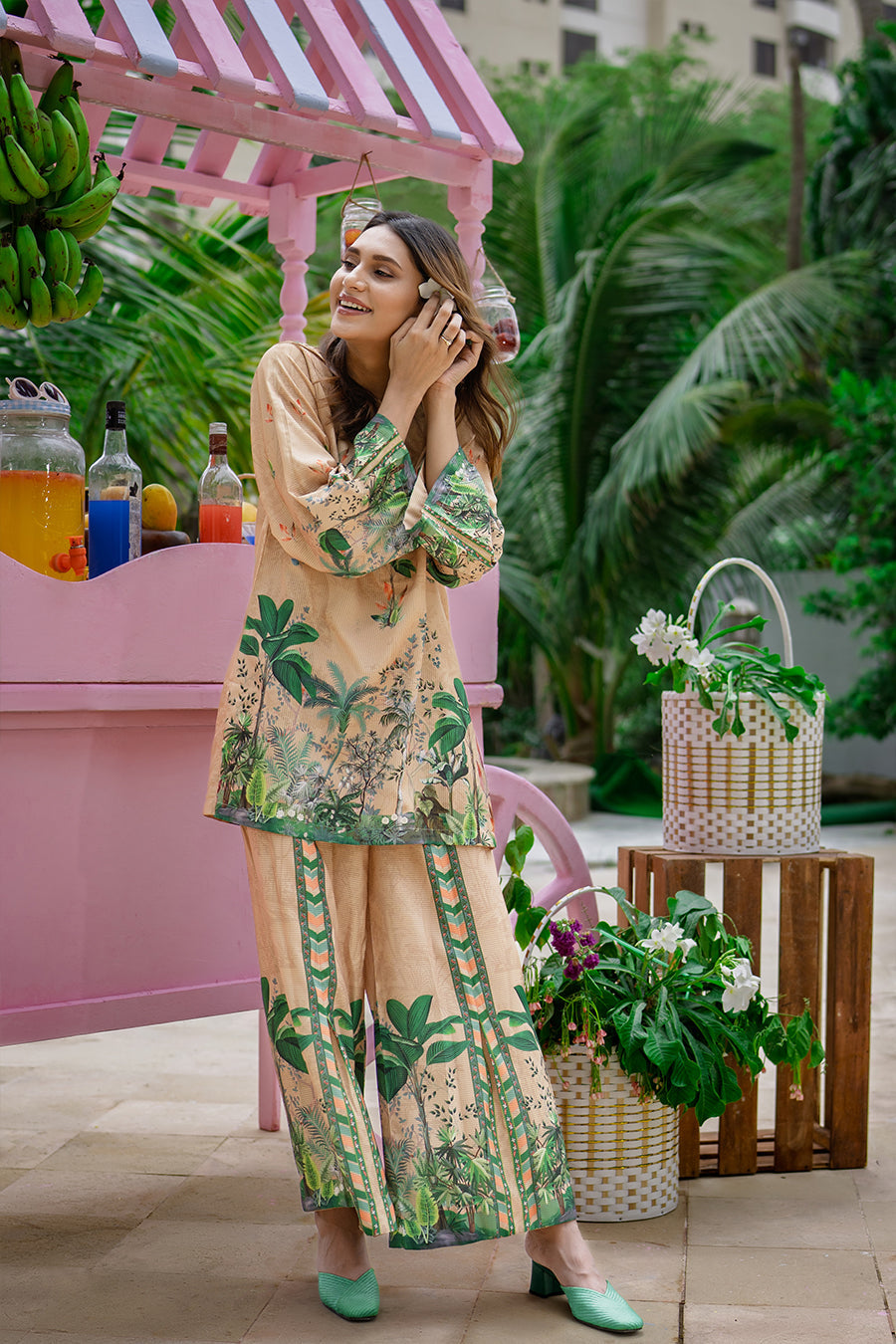 Sip N Style by Opole Stitched 2 Piece Summer Collection'2025-Mint Margarita