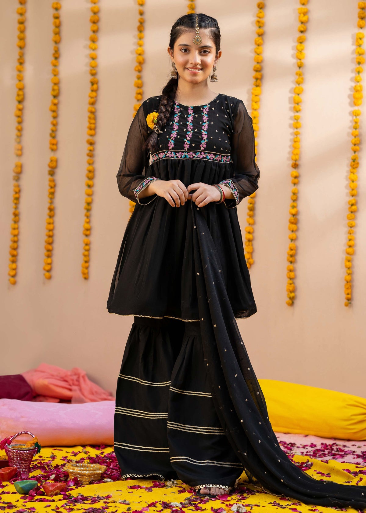 Modest Stitched 3 Piece Kids Formals Collection'2024-Meher