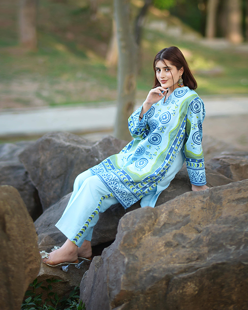 Urban Cut 2 Piece Cotton Printed Co- Ord Set