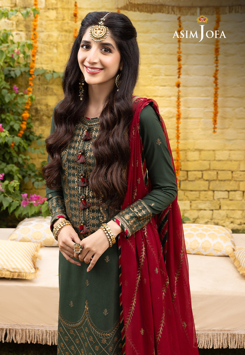 Asim Jofa Abresham '23 Ajab-16 Embroidered Lawn Silk 3 Pcs