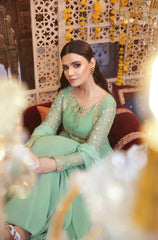 Kalidaar Frocks By Asma & Sidra Stitched Formals Suit-PRINCESS PISTACHIO