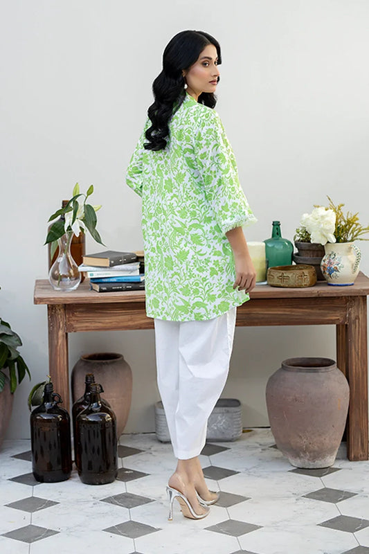 Everyday Edit By La Rosaa Stitched Vol-01 Collection'2024-LEE-24-06 Green - 1Pc