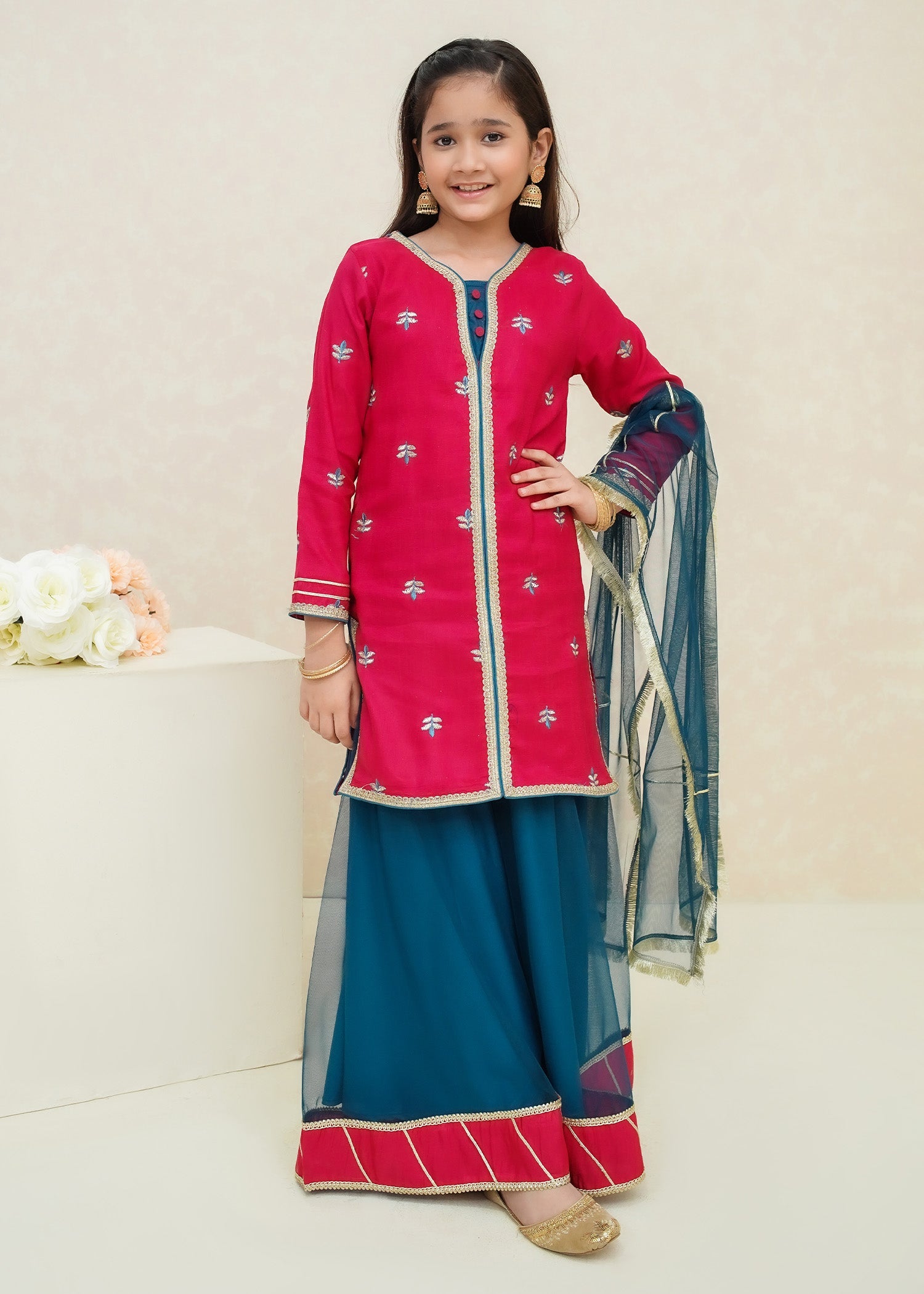 Modest Stitched 3 Piece Festive Collection-Arsh