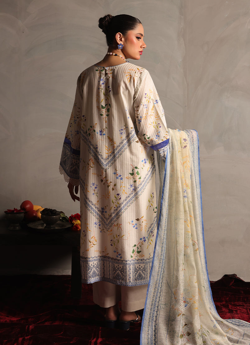Zlooms 3 Pc Dobby Unstitched Suit - ZL25-C08-06