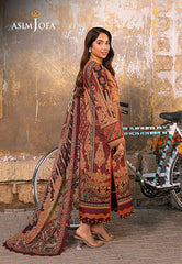 Asim Jofa Aira & Asra Pret Ajarp-24 Embroidered Lawn Stitched 3 Pcs