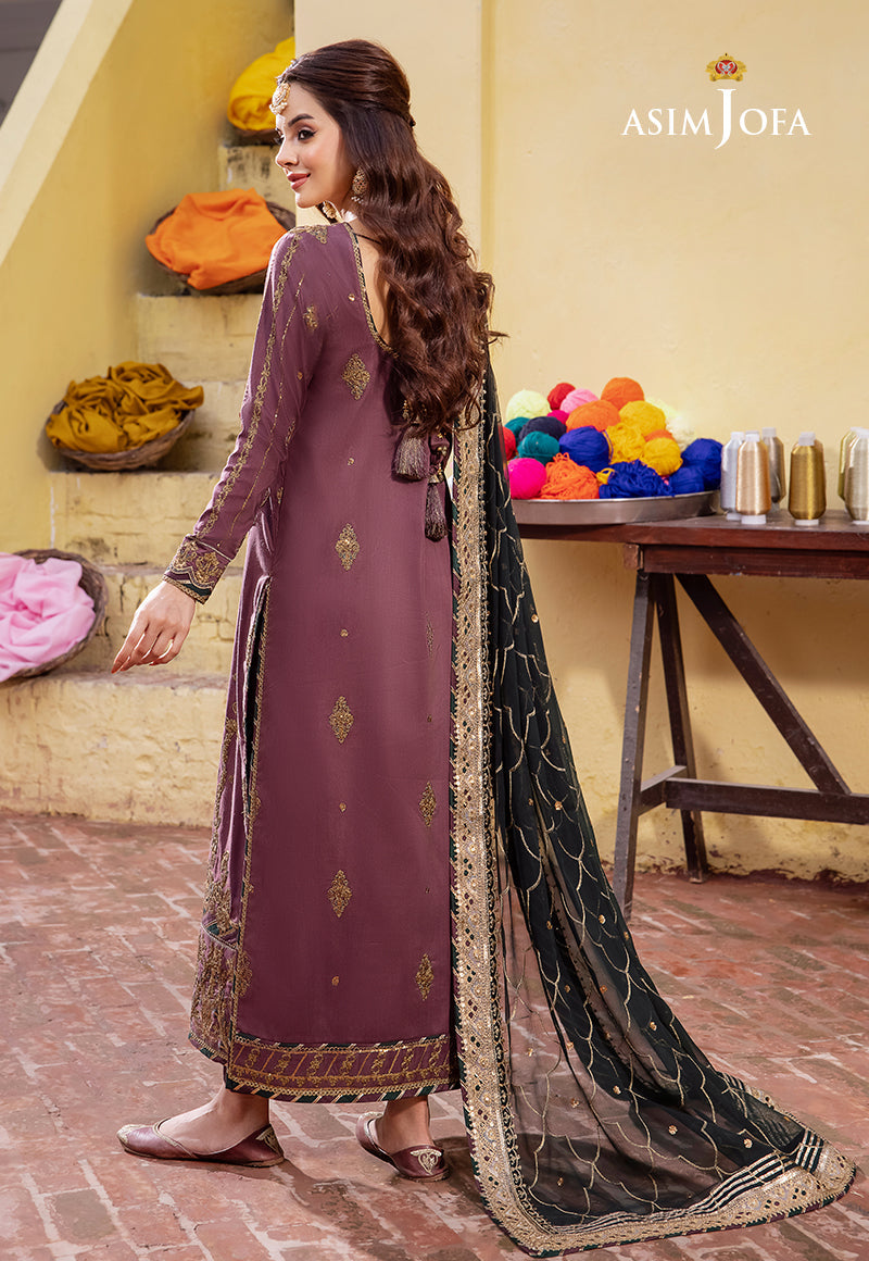 Asim Jofa Abresham '23 Ajab-17 Embroidered Lawn Silk 3 Pcs