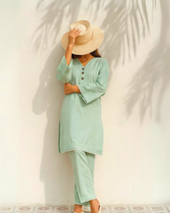 Noor E Rang by Ayla Studio Stitched 2 Piece Summer Collection'2025-Sabz-Sitara