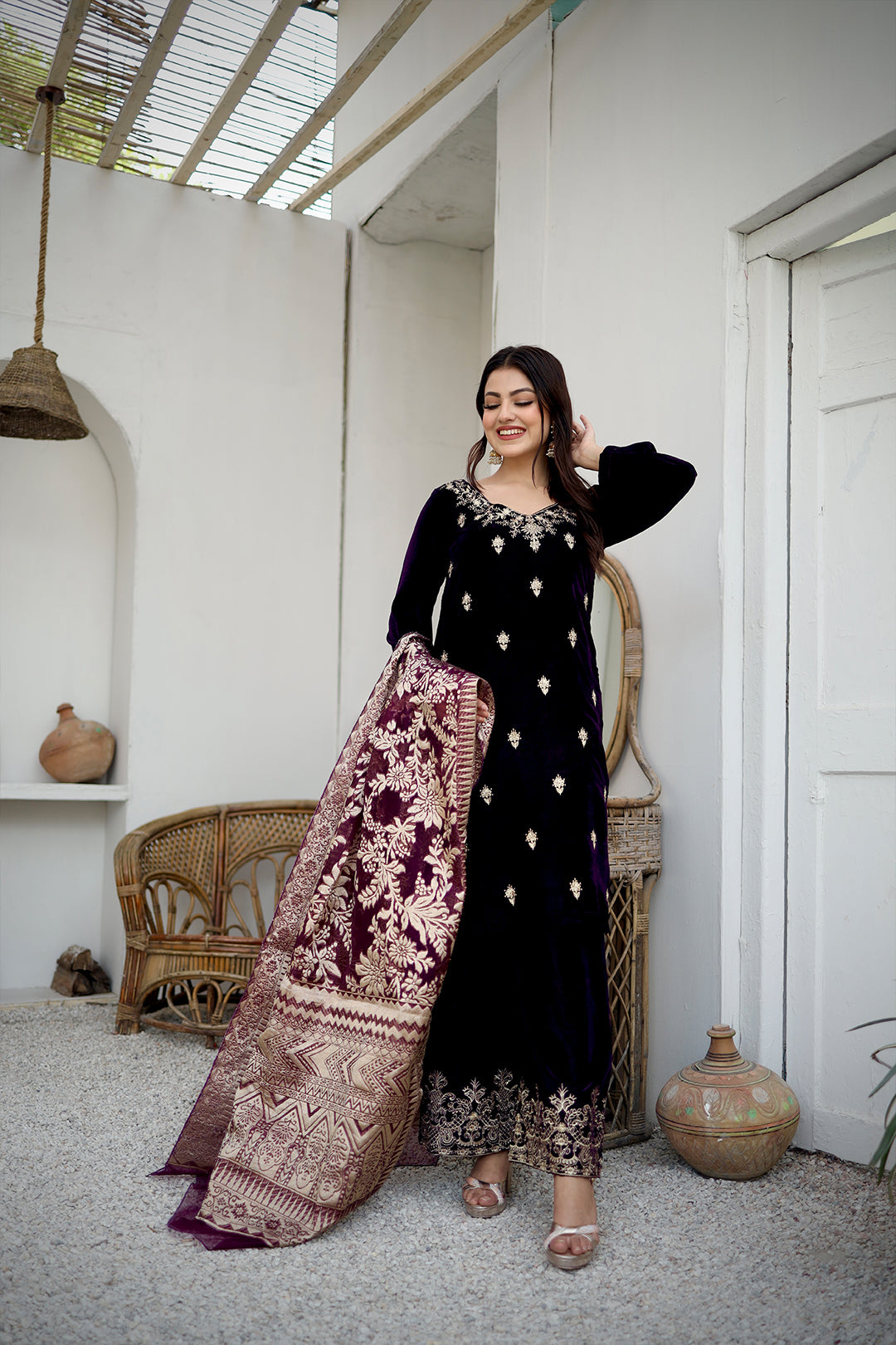 Velvet By Mannat Clothing Stitched Collection-Shagan-Eyeina Shahzad