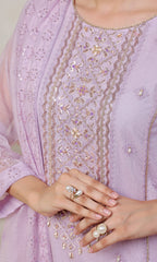 Shamooz Stitched 3 Piece Luxury Festive Eid Collection'2025-Lavender SE-012