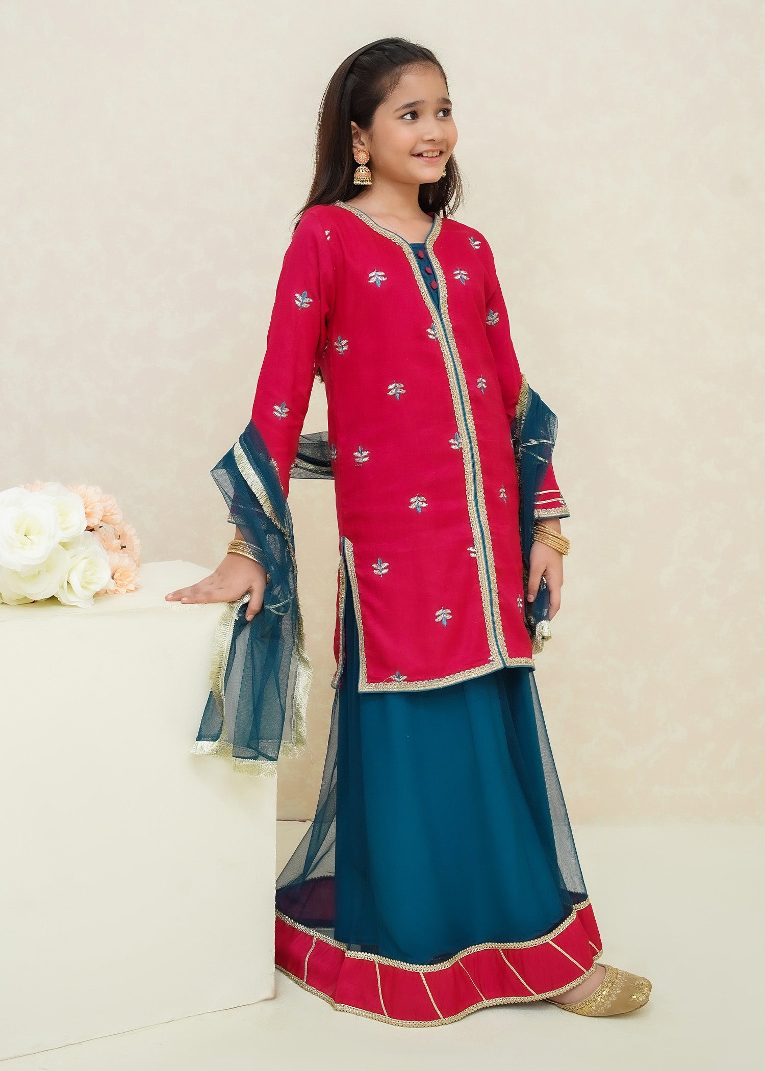 Modest Stitched 3 Piece Festive Collection-Arsh