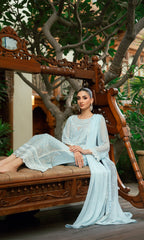 Morbagh By Shamooz Stitched 3 Piece Formals Collection'2025-Light Blue SEM-0840