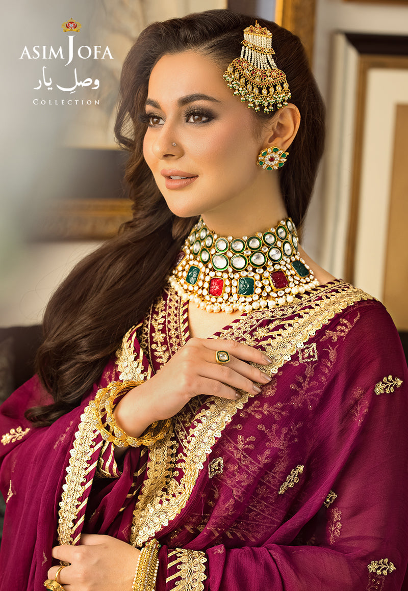 Asim Jofa Designers Limited Edition Ajvyd-04 Embroidered Stitched 3 Pcs