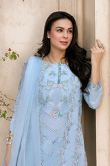 Tabeer By Mariam Malik Stitched 3 Piece Summer Collection'2025-Azure