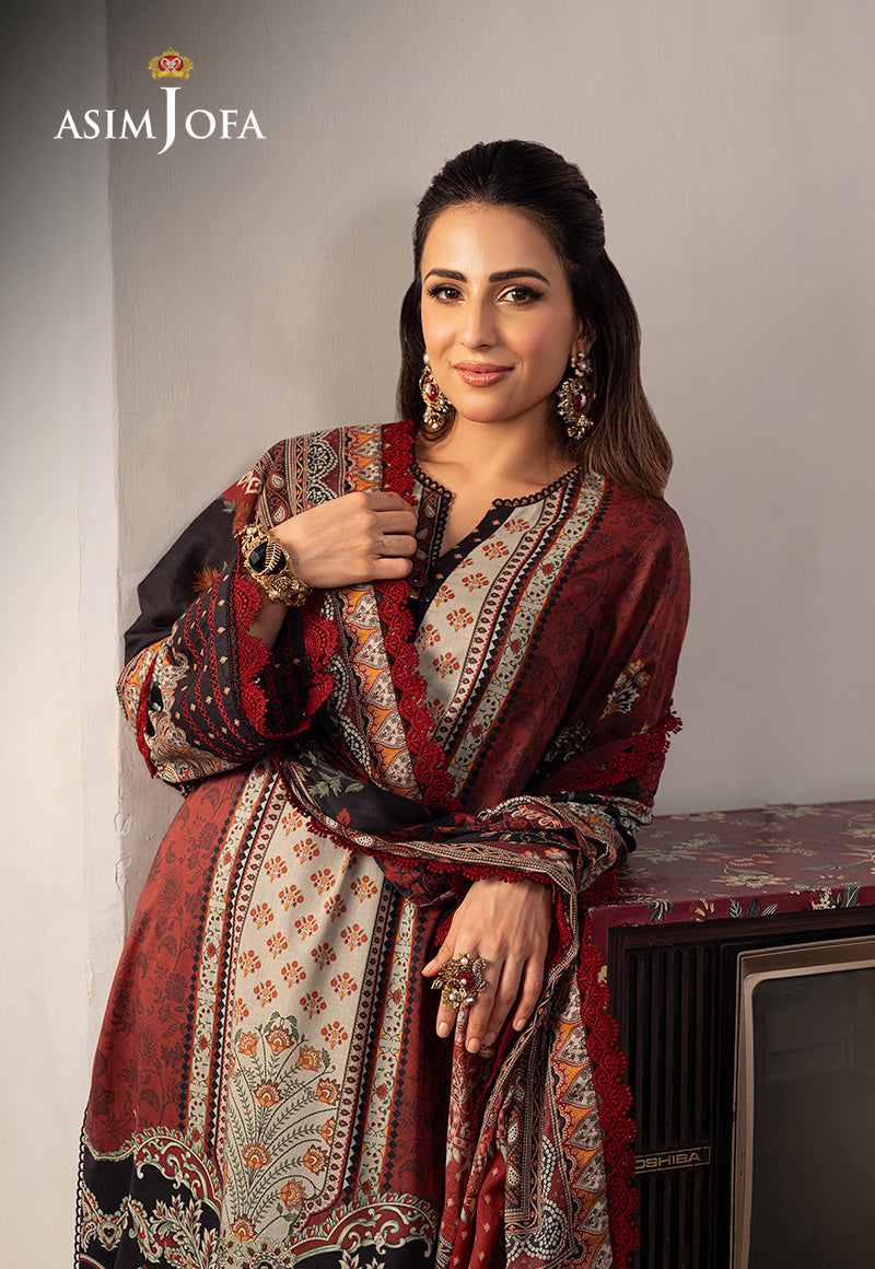 Asim Jofa Aira & Asra Pret Ajarp-26 Printed Lawn Stitched 3 Pcs
