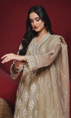 Shamooz Stitched 3 Piece Formals Collection'2025-Beige SEM-0752