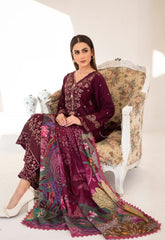 Dilkash By Inara Stitched 3 Piece Winter Suit-FLORIA DR-05