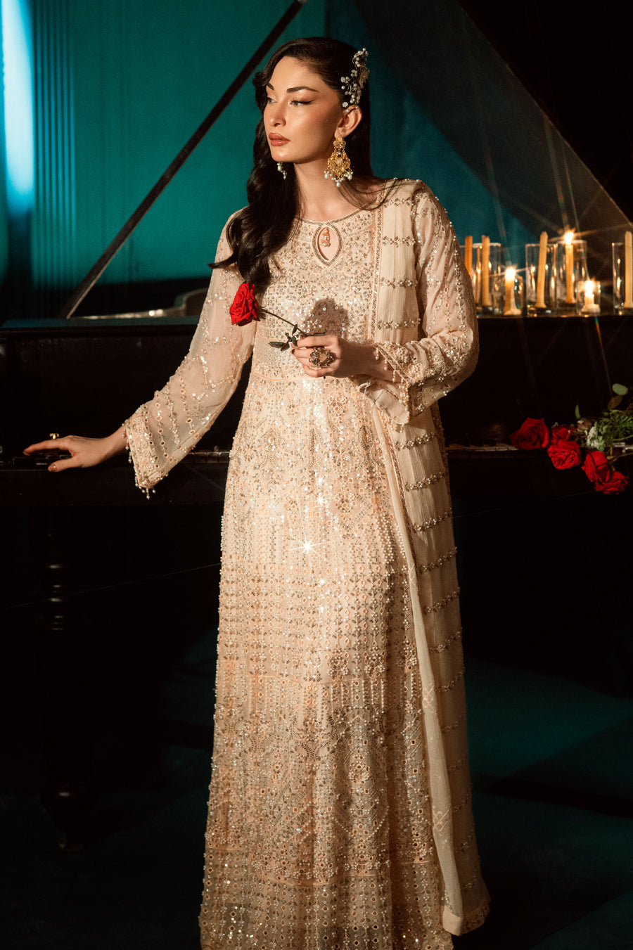 Elara By Shamooz Unstitched 3 Piece Formals Collection-Roha SU-124