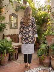GENZ By Dr Haris Unstitched 2 Piece Lawn Suit-GEN-007