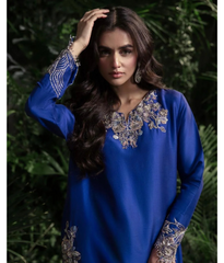 Luna By Mariam Malik Stitched 2 Piece Luxe Silk Pret Collection'2025-LUNA- Luxury Pret'24  - 15