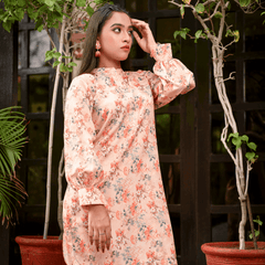 Florals & Printed By Hadar Official Stitched 3 Piece Lawn Collection-Isla - 3 PC printed