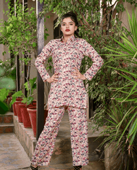 Florals & Printed By Hadar Official Stitched 3 Piece Lawn Collection-Zigosa - 3 PC printed