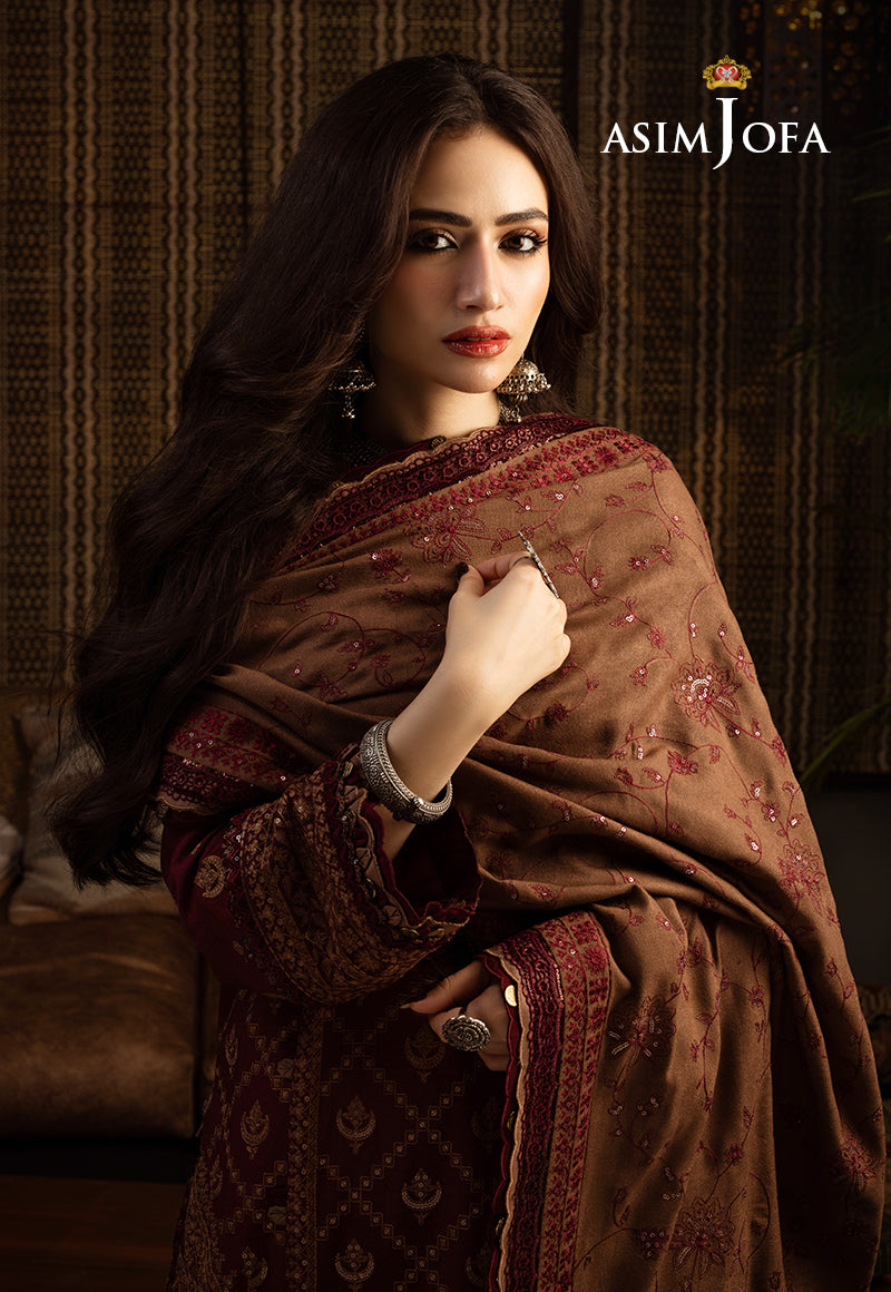 Asim Jofa Designers Limited Edition Ajktd-06 Embroidered Stitched 3 Pcs