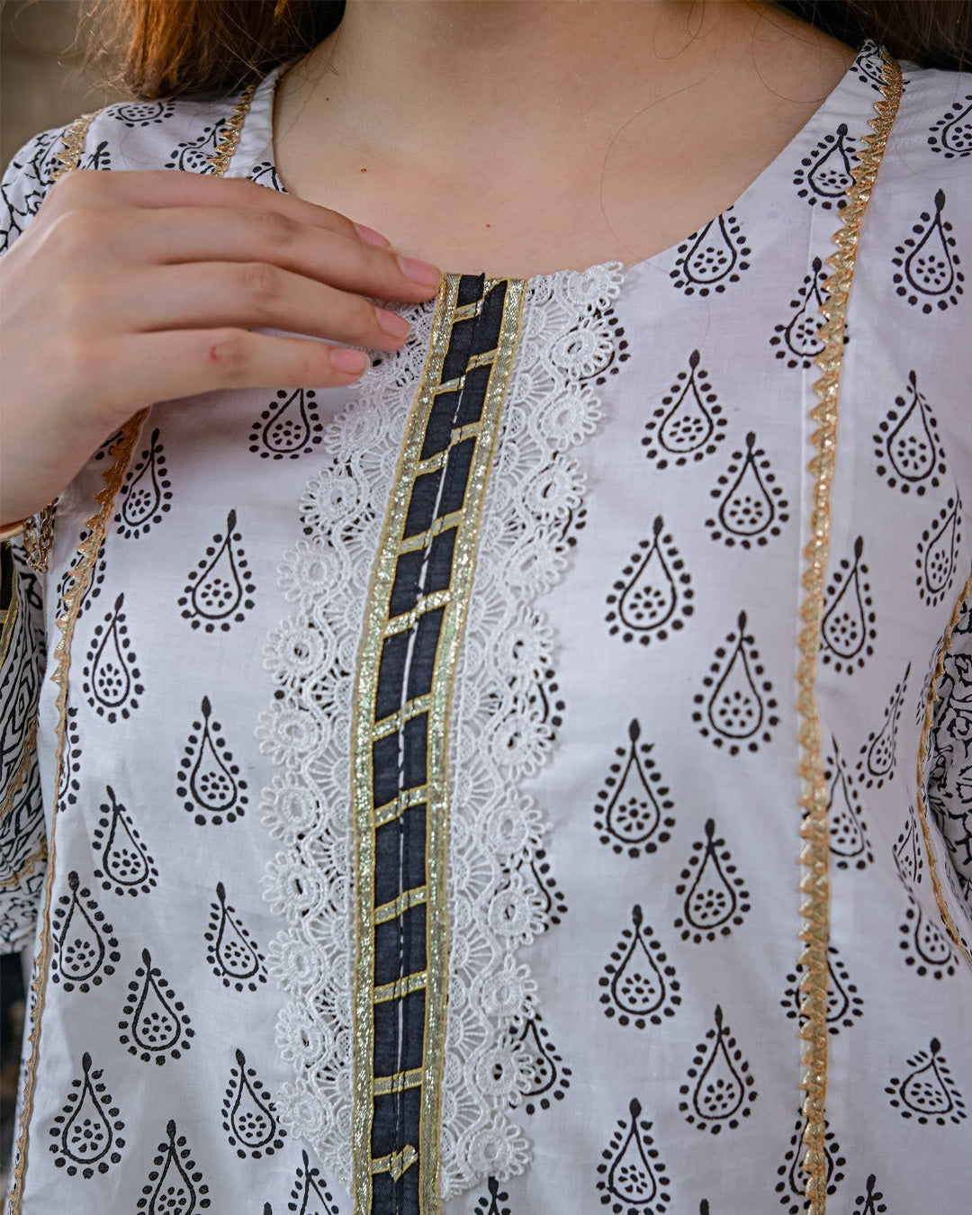 Ayla Studio Stitched Luxury Collection'2025-Asbp-103 Dobby Spring 2Pcs