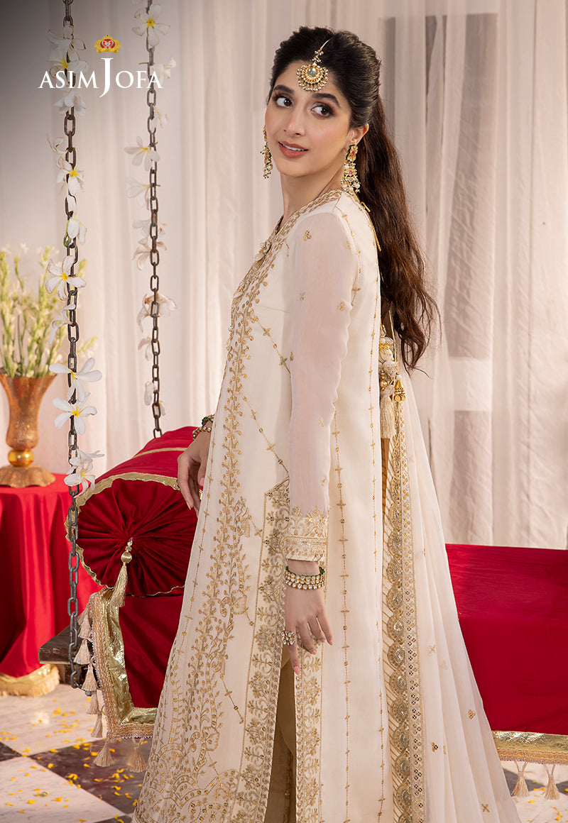 Asim Jofa Abresham '23 Ajab-21 Embroidered Chiffon 3 Pcs