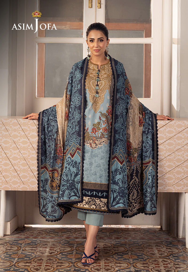 Asim Jofa Aira & Asra Pret Ajarp-27 Printed Lawn Stitched 3 Pcs