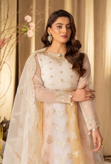 House Of Chiffon By Humdum Unstitched 3 Piece Luxury Formals Collection'2024-D16