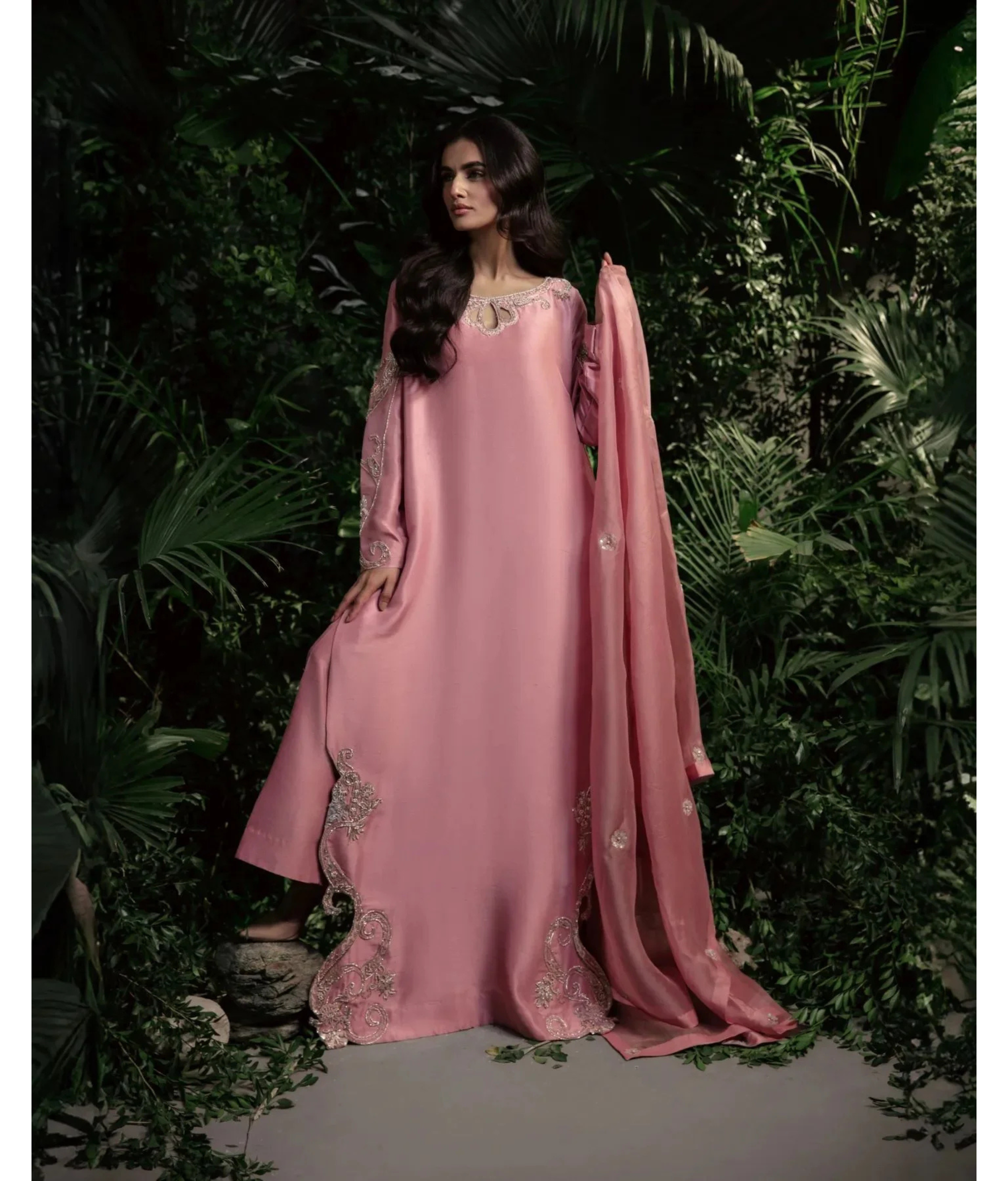 Luna By Mariam Malik Stitched 2 Piece Luxe Silk Pret Collection'2025-LUNA- Luxury Pret'24  - 12